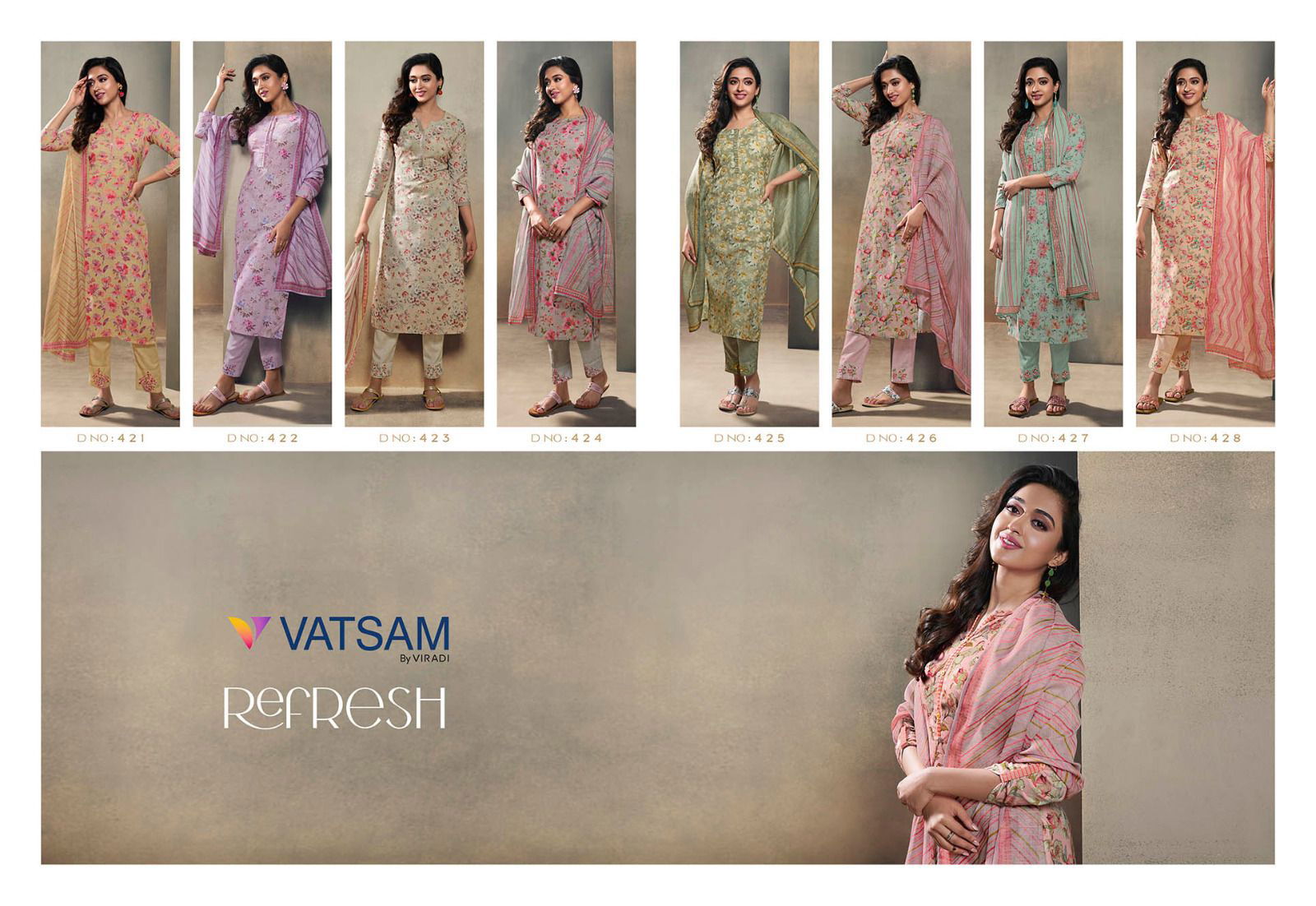 Vatsam By Viradi Refresh Readymade Printed Suits Catalog